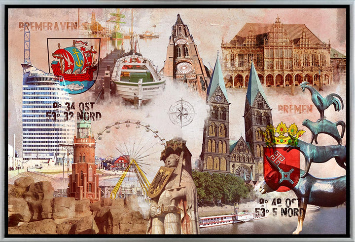 Bremen und Bremerhaven - Die Schwesterstädte Collage