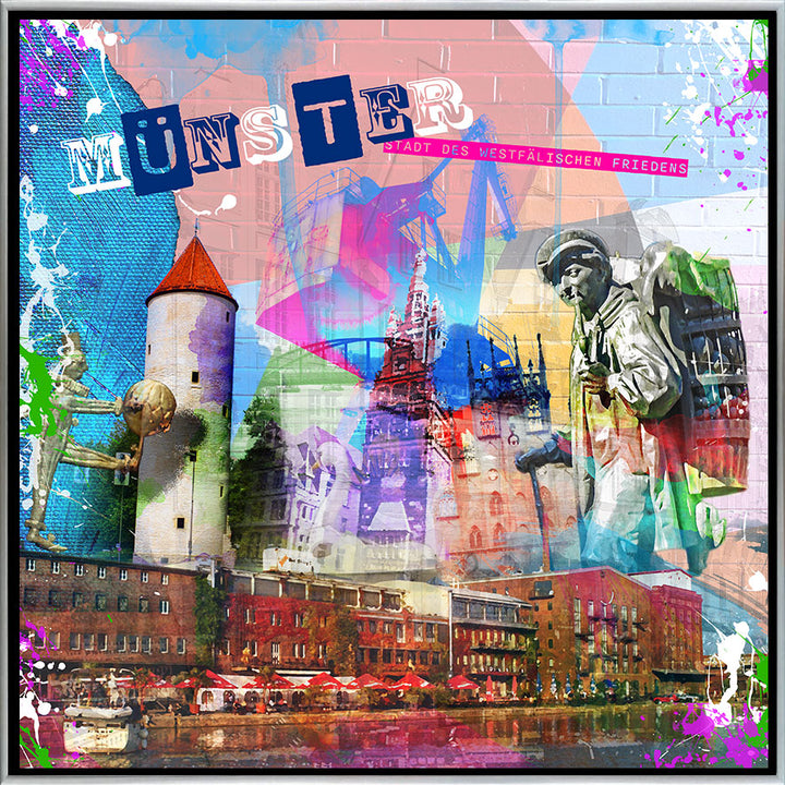 Buntes Münster Collage