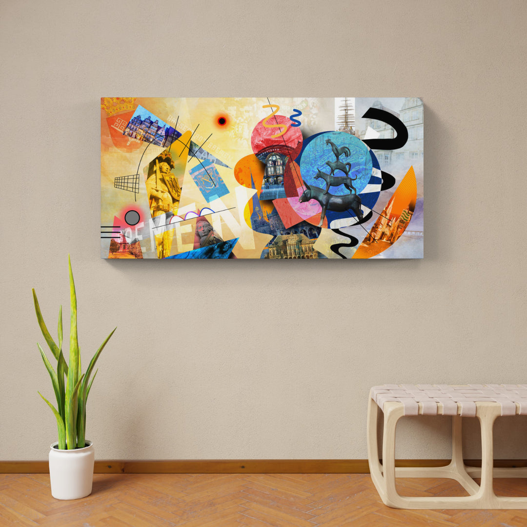 Abstraktes Bremen Collage