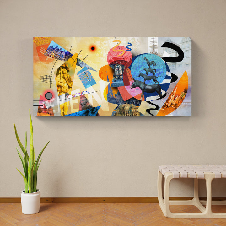 Abstraktes Bremen Collage