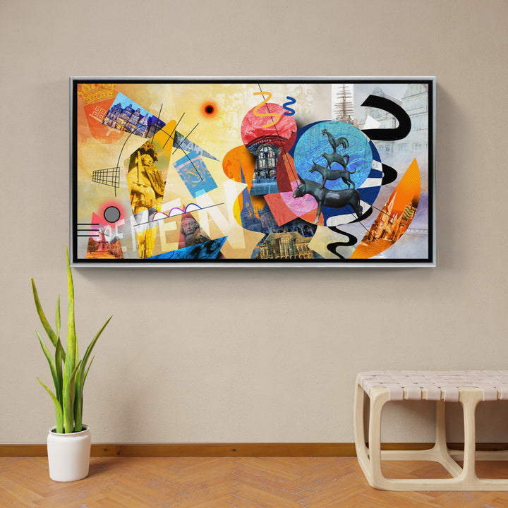 Abstraktes Bremen Collage