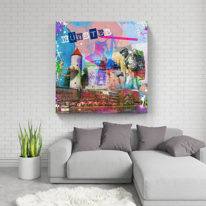 Buntes Münster Collage