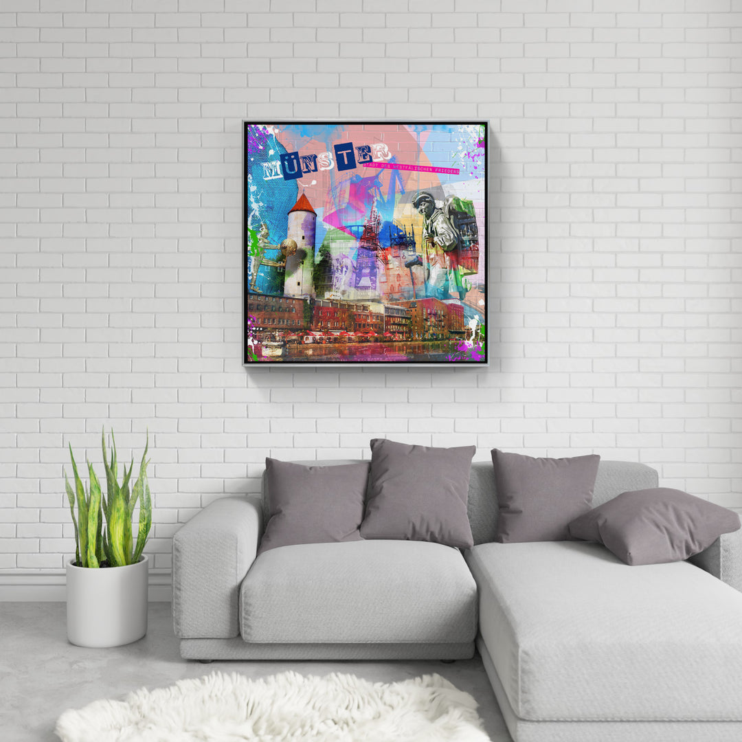 Buntes Münster Collage