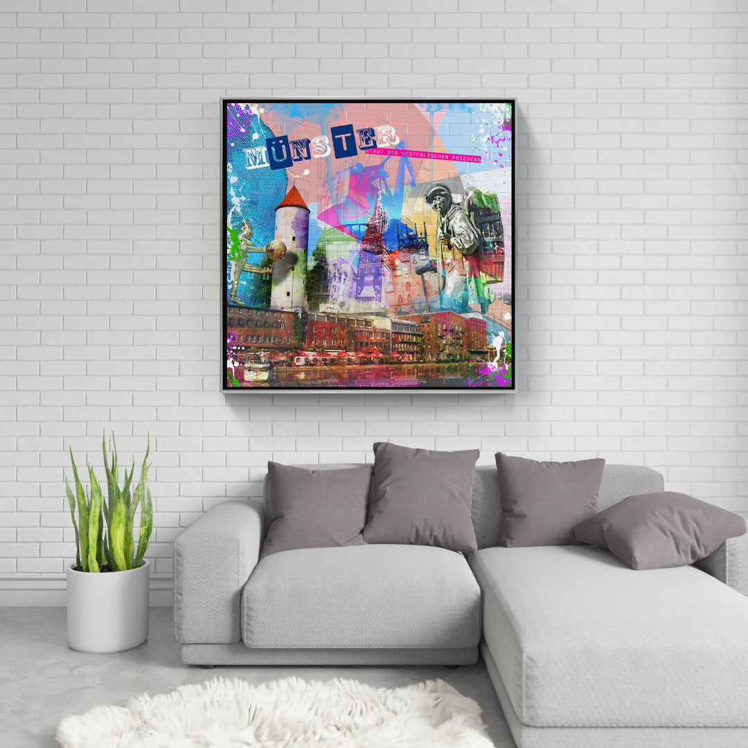 Buntes Münster Collage