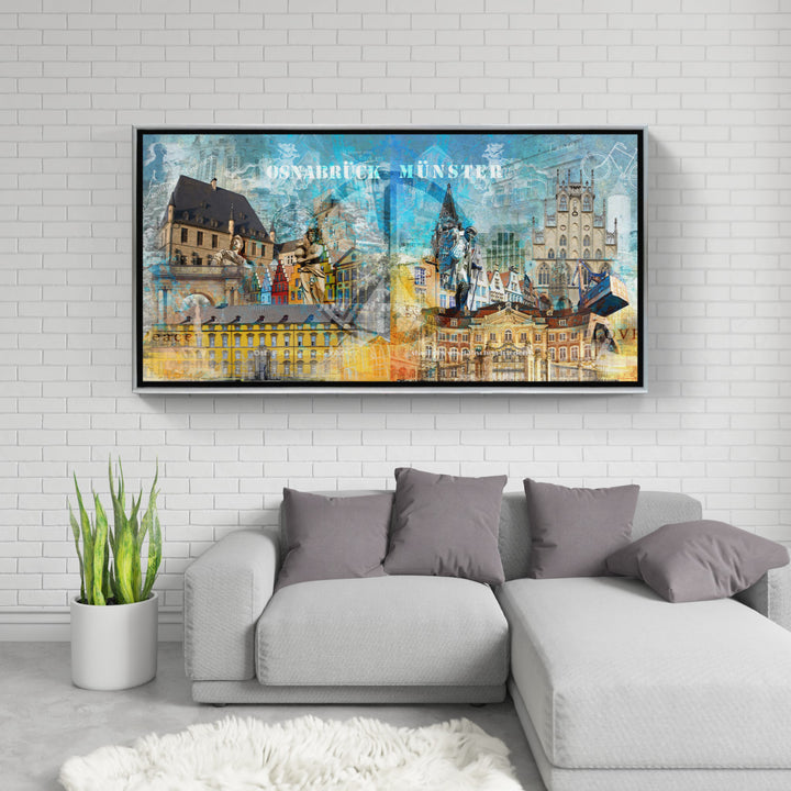 Osnabrück und Münster-Friedensbild Collage 2023