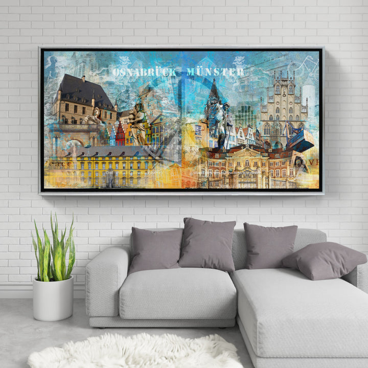 Osnabrück und Münster-Friedensbild Collage 2023