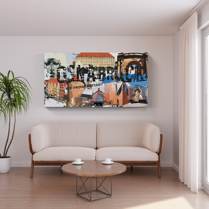 Osnabrück - Die Friedensstadt I Giclee auf Holzkeilrahmen