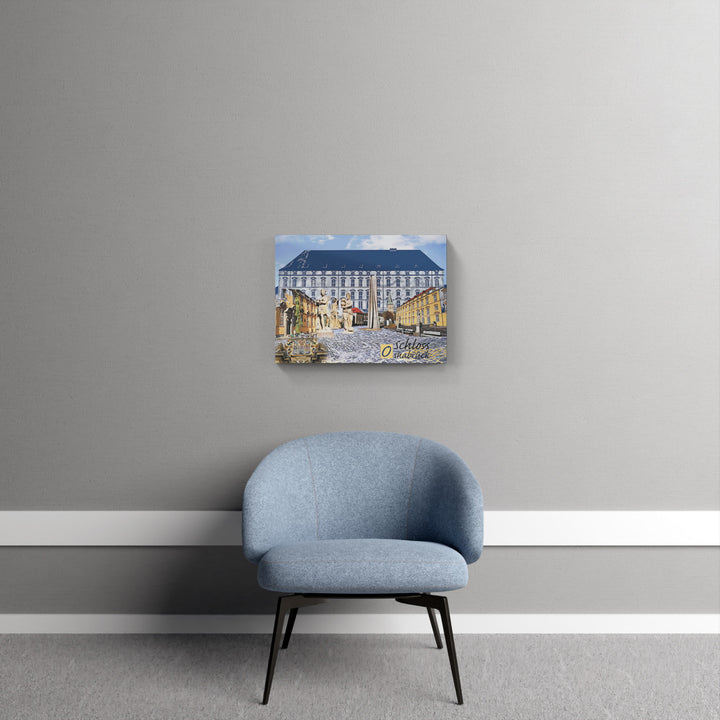 Schlossgarten Osnabrück Collage | Giclee auf Holzkeilrahmen