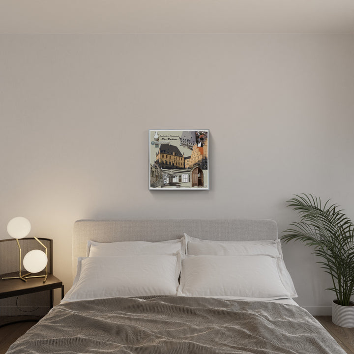 Osnabrück die Friedensstadt - Das Rathaus I Giclee auf Holzkeilrahmen