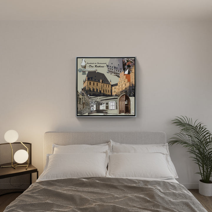 Osnabrück die Friedensstadt - Das Rathaus I Giclee auf Holzkeilrahmen