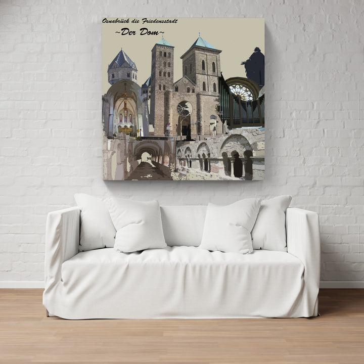 Osnabrück Friedensstadt - Der Dom (OSB-20) I Giclee auf Holzkeilrahmen