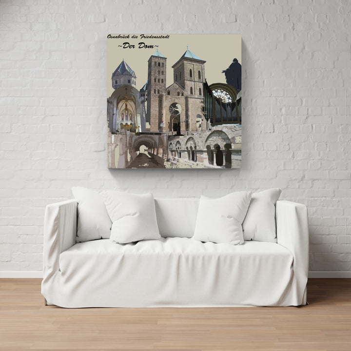 Osnabrück Friedensstadt - Der Dom (OSB-20) I Giclee auf Holzkeilrahmen