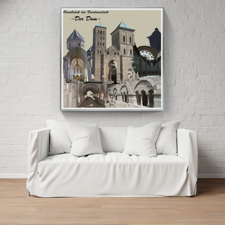 Osnabrück Friedensstadt - Der Dom (OSB-20) I Giclee auf Holzkeilrahmen