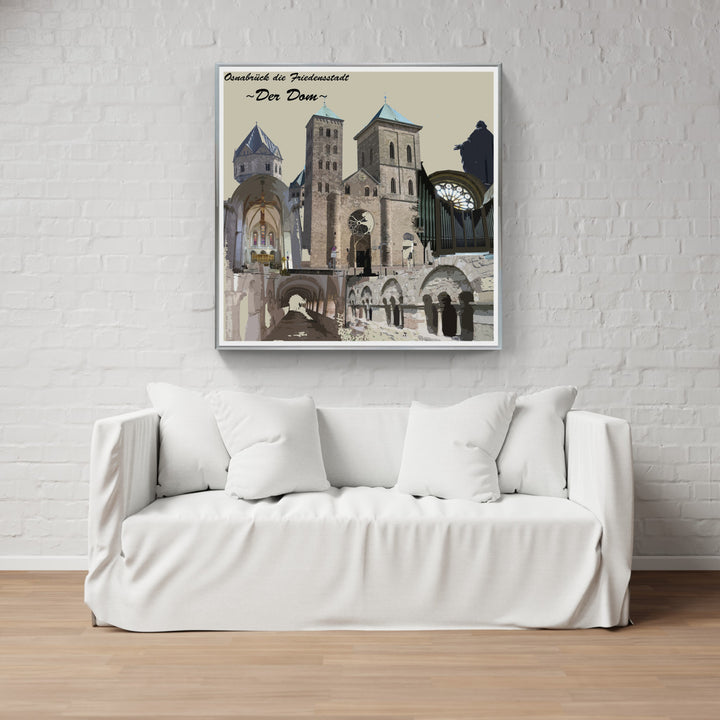 Osnabrück Friedensstadt - Der Dom (OSB-20) I Giclee auf Holzkeilrahmen