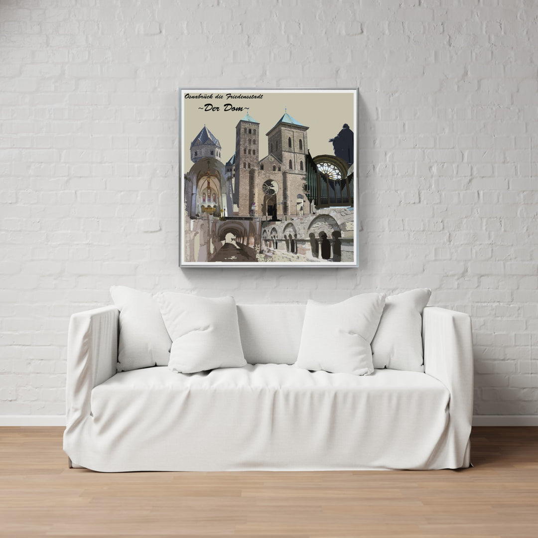 Osnabrück Friedensstadt - Der Dom (OSB-20) I Giclee auf Holzkeilrahmen