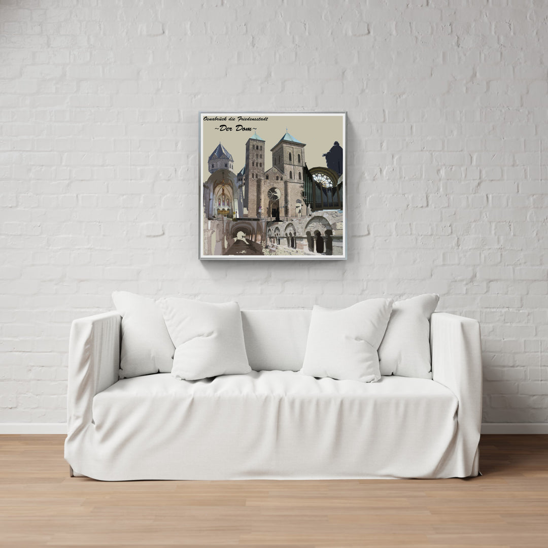 Osnabrück Friedensstadt - Der Dom (OSB-20) I Giclee auf Holzkeilrahmen
