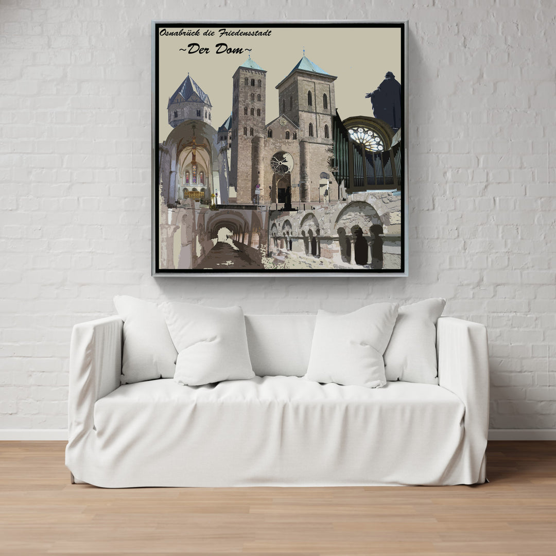 Osnabrück Friedensstadt - Der Dom (OSB-20) I Giclee auf Holzkeilrahmen
