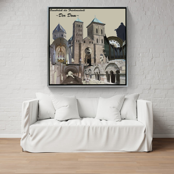 Osnabrück Friedensstadt - Der Dom (OSB-20) I Giclee auf Holzkeilrahmen