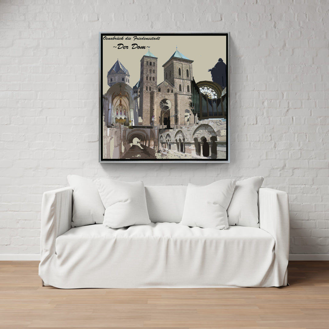 Osnabrück Friedensstadt - Der Dom (OSB-20) I Giclee auf Holzkeilrahmen