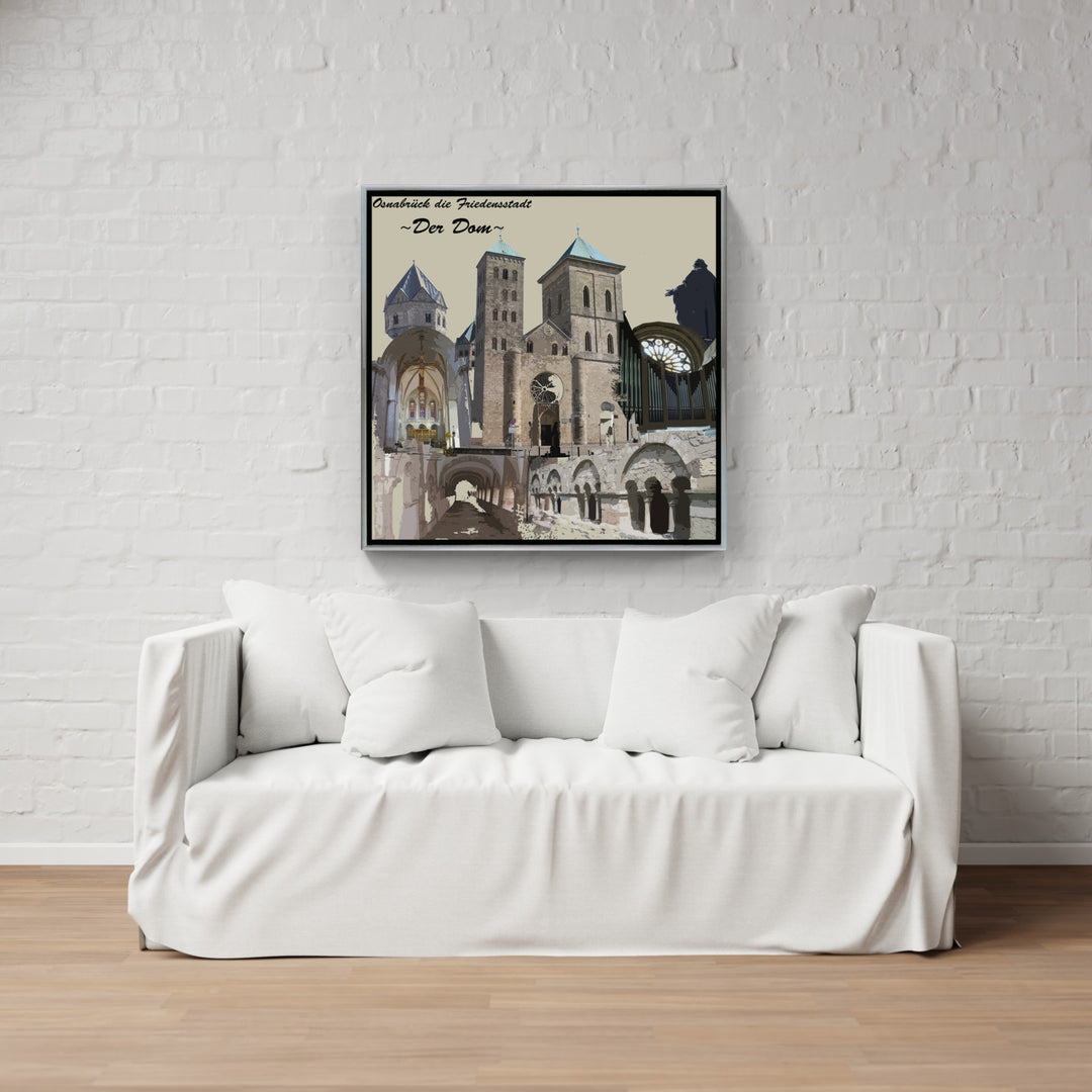 Osnabrück Friedensstadt - Der Dom (OSB-20) I Giclee auf Holzkeilrahmen