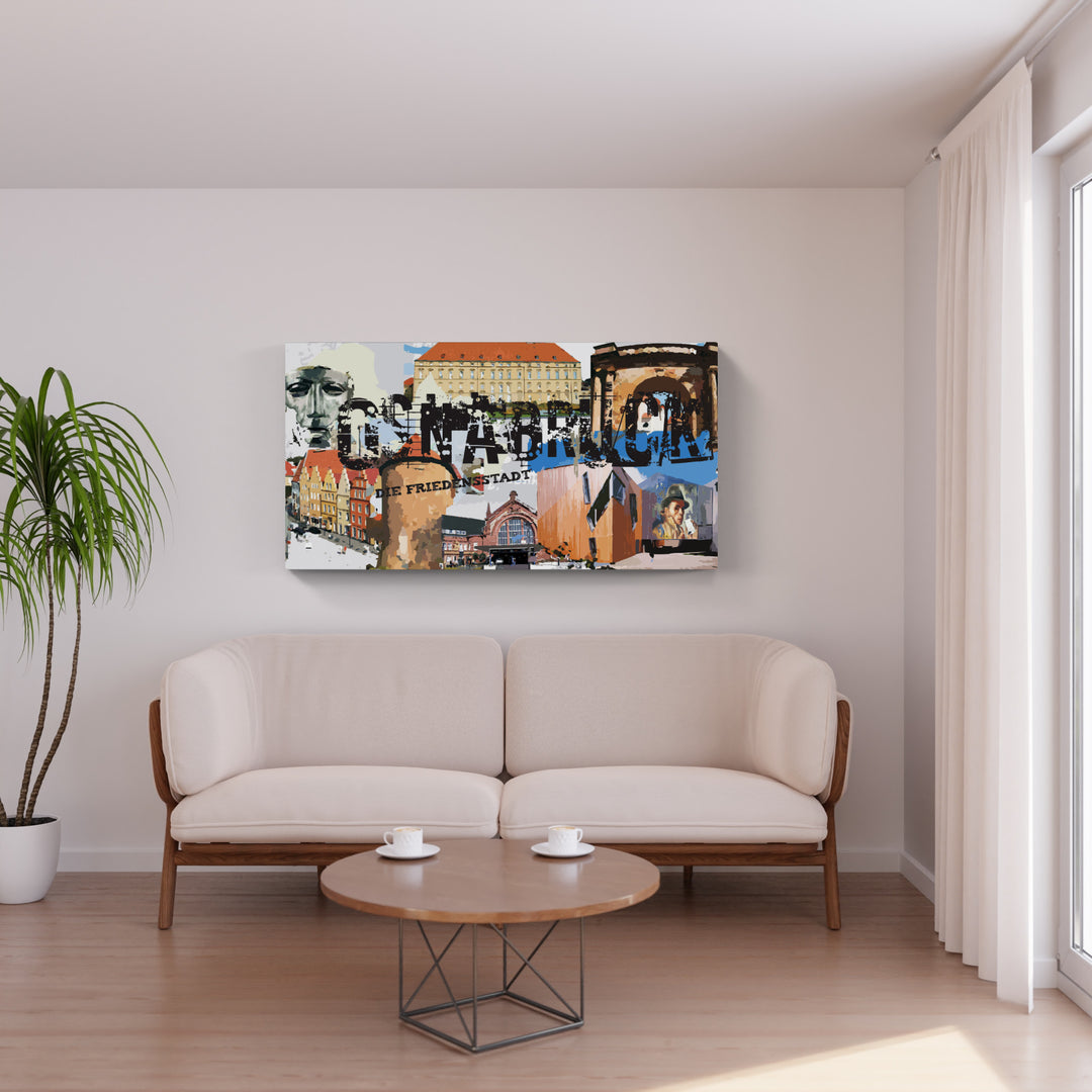 Osnabrück - Die Friedensstadt I Giclee auf Holzkeilrahmen