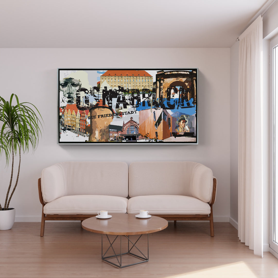 Osnabrück - Die Friedensstadt I Giclee auf Holzkeilrahmen