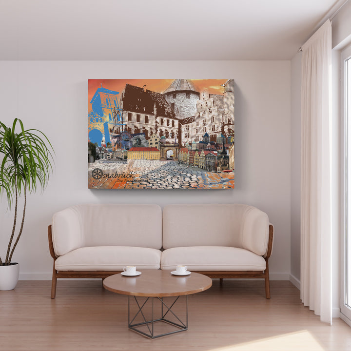 Osnabrück - Die Friedensstadt (OSB-31 ohne Auto) I Giclee auf Holzkeilrahmen