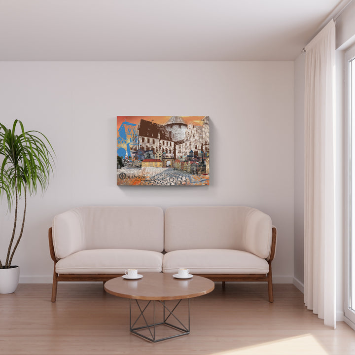 Osnabrück - Die Friedensstadt (OSB-31 ohne Auto) I Giclee auf Holzkeilrahmen