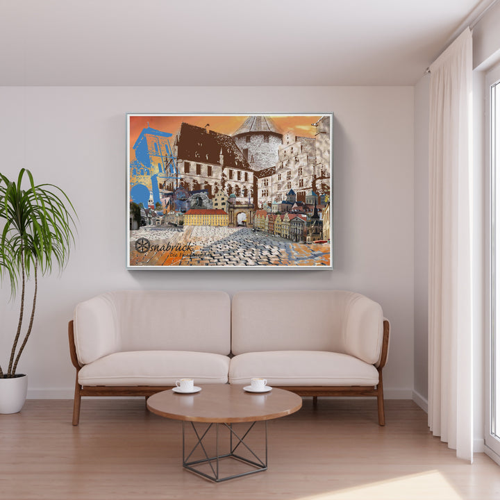 Osnabrück - Die Friedensstadt (OSB-31 ohne Auto) I Giclee auf Holzkeilrahmen