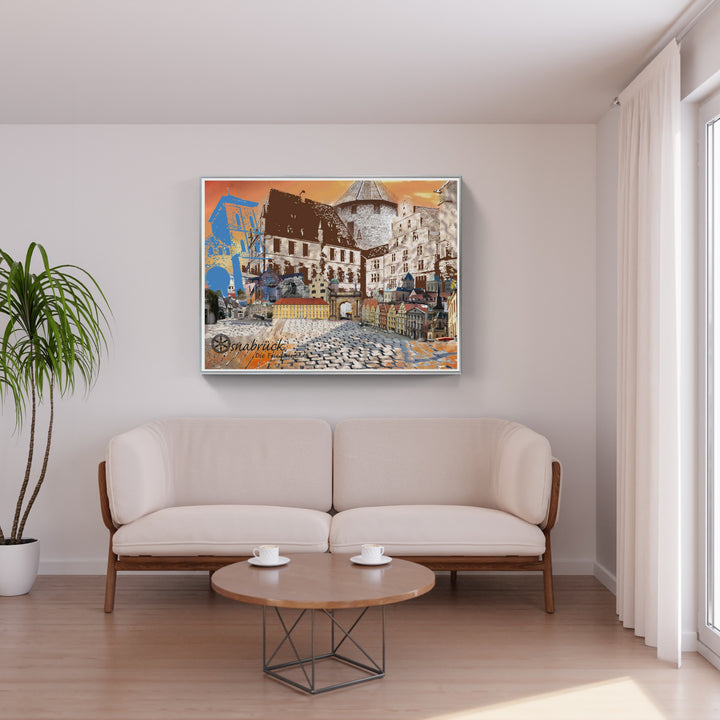Osnabrück - Die Friedensstadt (OSB-31 ohne Auto) I Giclee auf Holzkeilrahmen