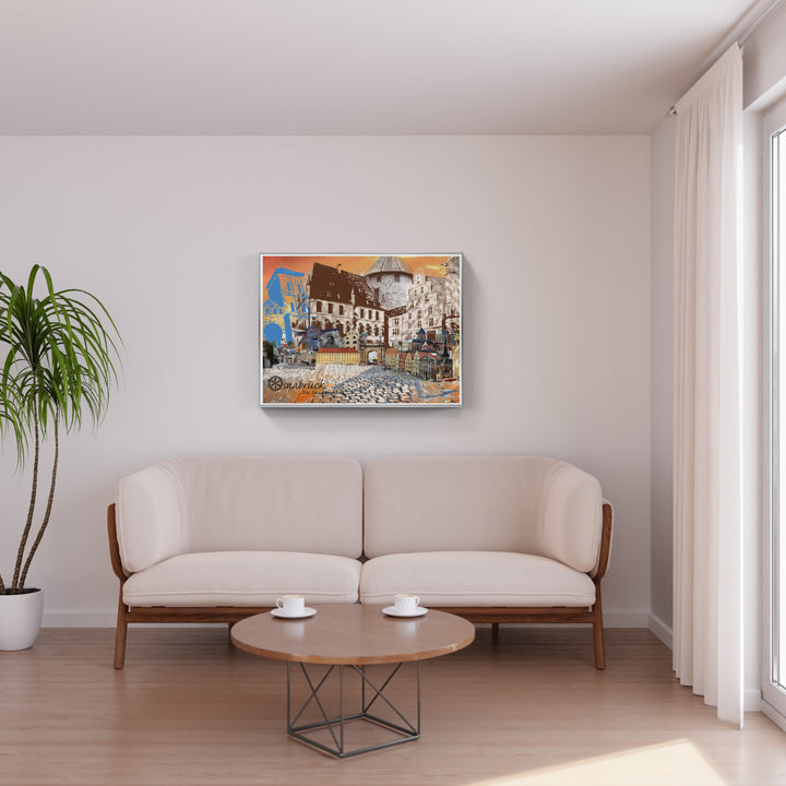 Osnabrück - Die Friedensstadt (OSB-31 ohne Auto) I Giclee auf Holzkeilrahmen