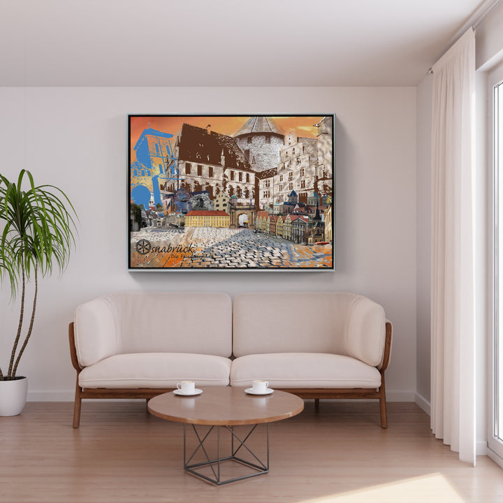 Osnabrück - Die Friedensstadt (OSB-31 ohne Auto) I Giclee auf Holzkeilrahmen
