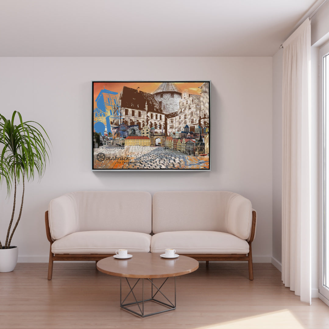Osnabrück - Die Friedensstadt (OSB-31 ohne Auto) I Giclee auf Holzkeilrahmen