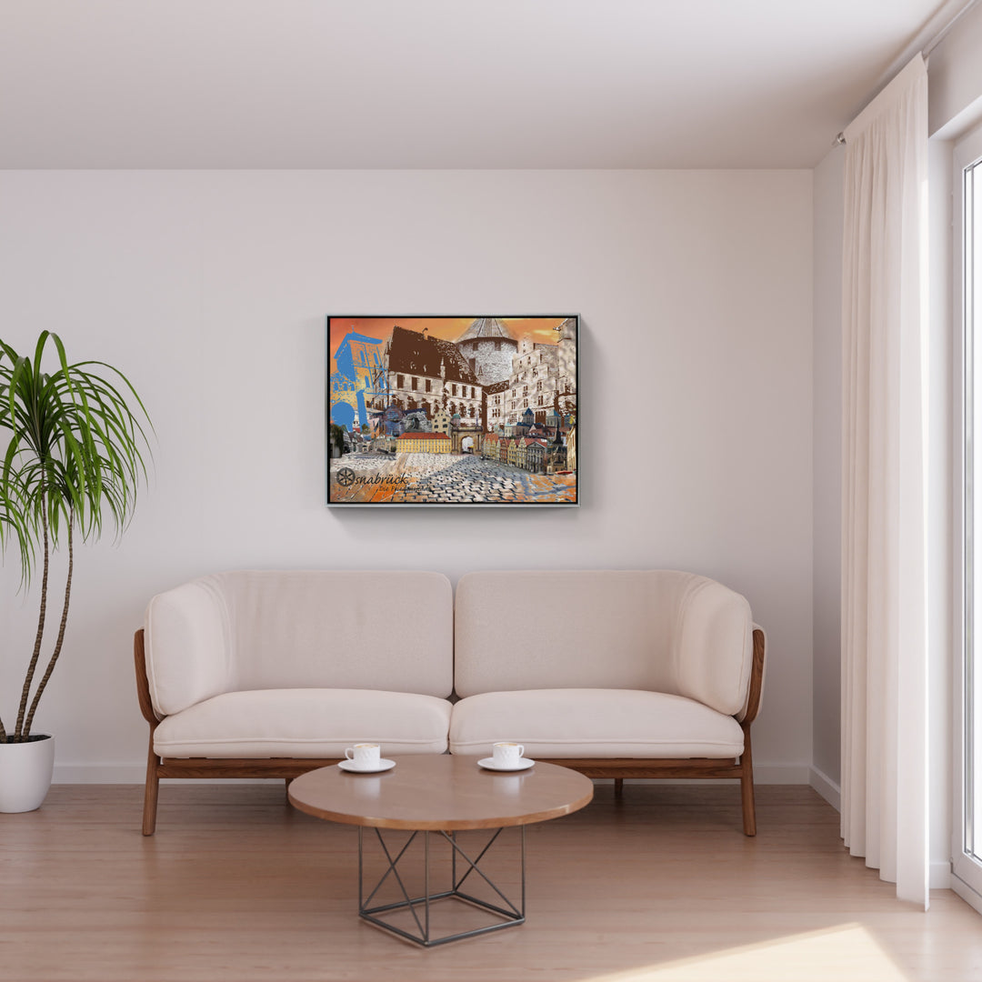 Osnabrück - Die Friedensstadt (OSB-31 ohne Auto) I Giclee auf Holzkeilrahmen