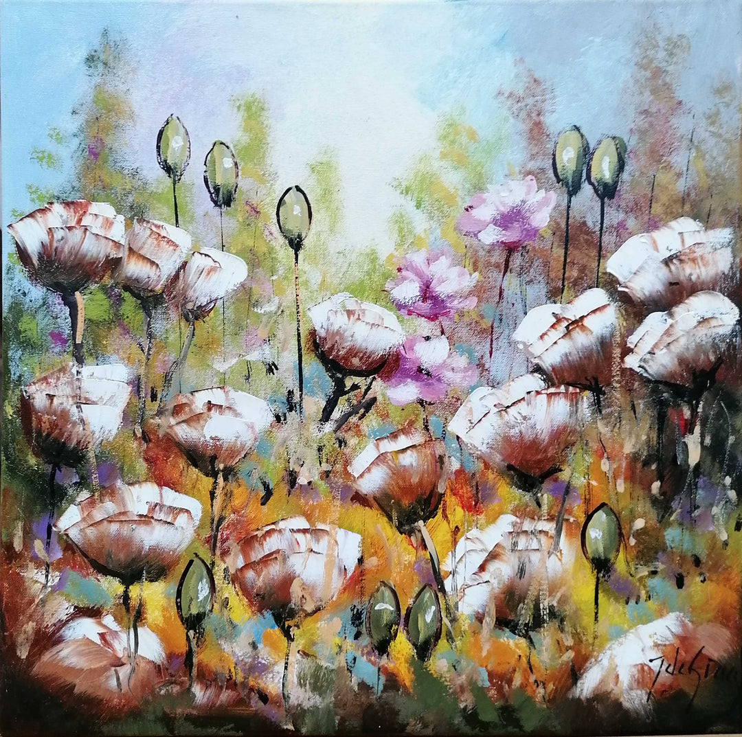 "Mohnblumen-Weiß I" | Jochem De Graaf