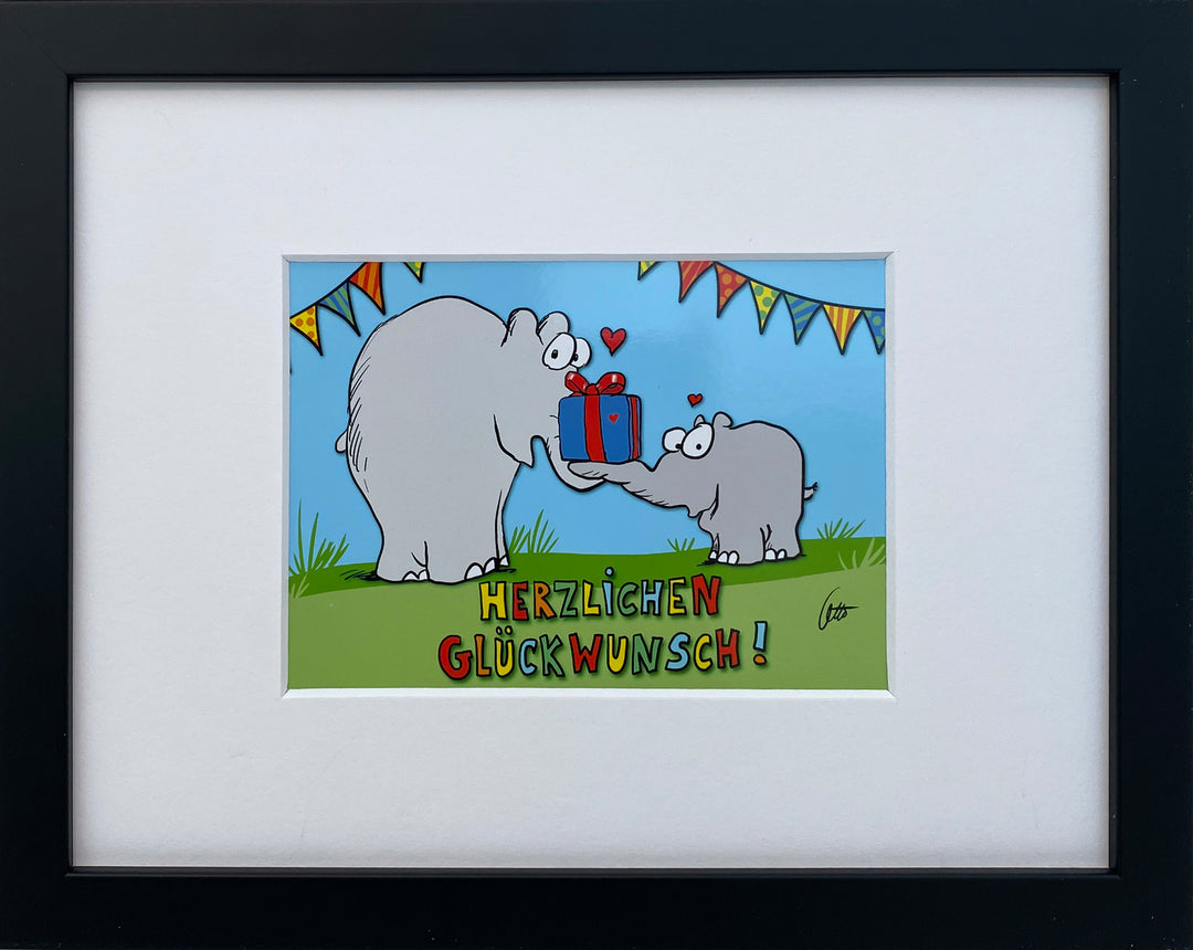 "Herzlichen Glückwunsch" | Otto Waalkes Miniprint