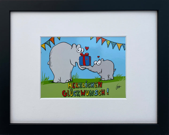 "Herzlichen Glückwunsch" | Otto Waalkes Miniprint