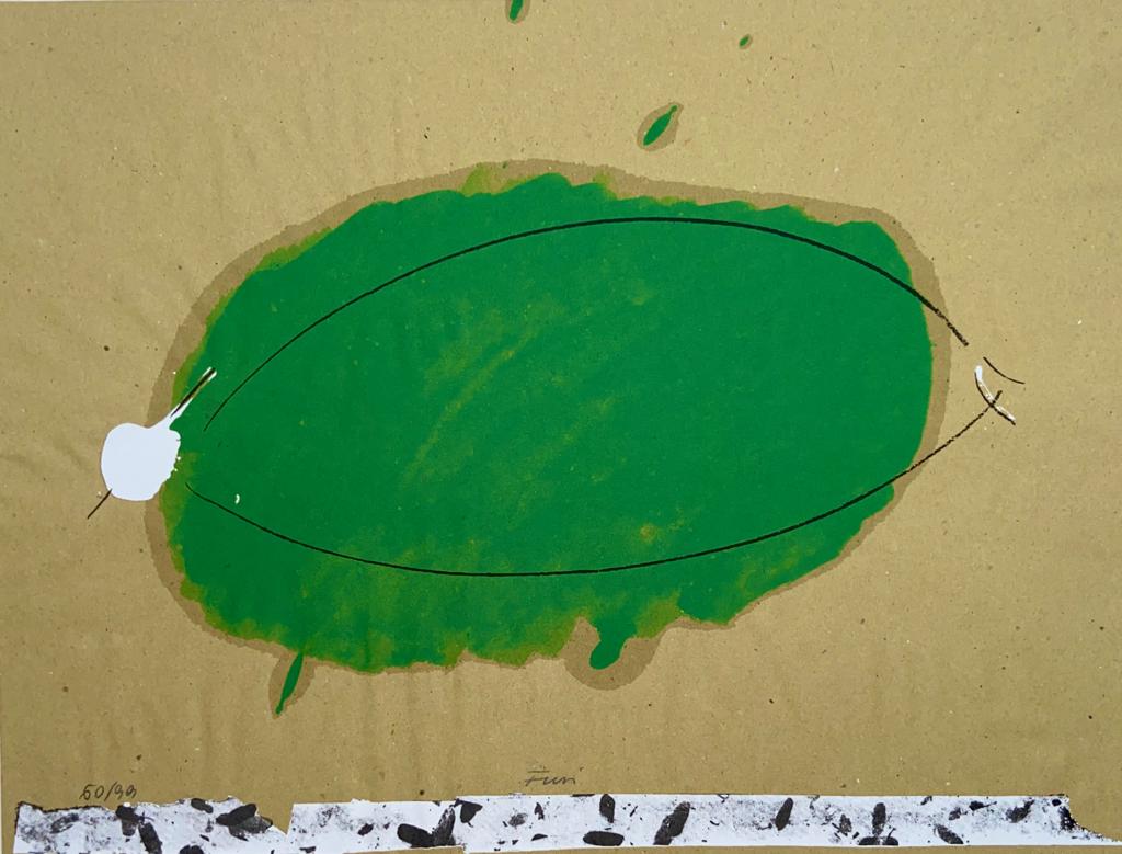 "Composition avec point vert" | Walter Fusi