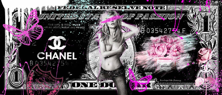 Skyyloft KATE MOSS DOLLAR – gerahmt