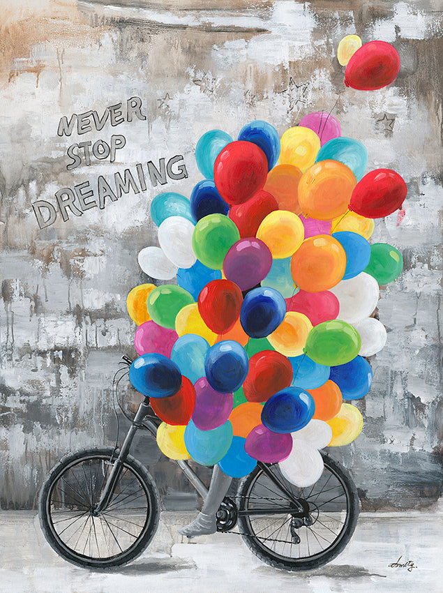 Fahrrad und Luftballons