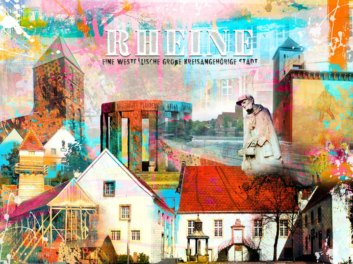 Graffiti Rheine Collage-Querformat