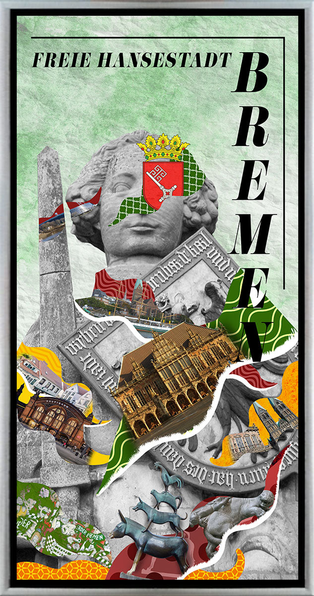 Statue Bremen Collage