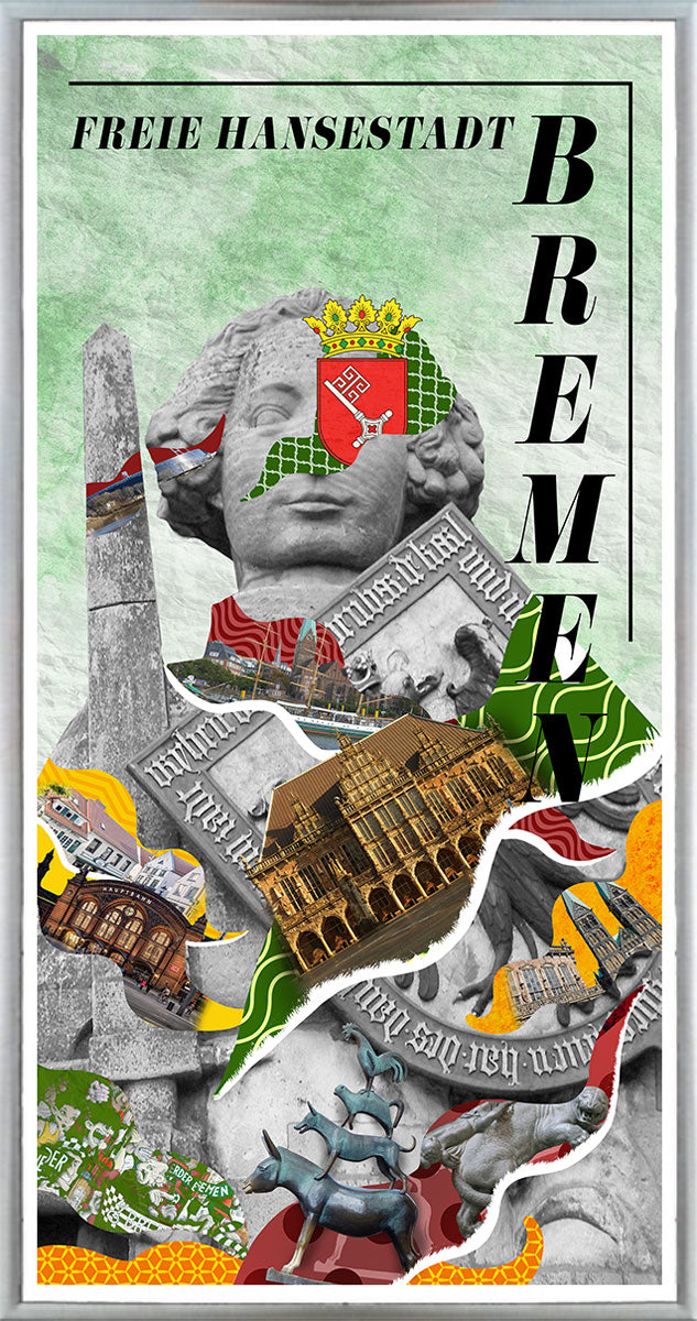 Statue Bremen Collage