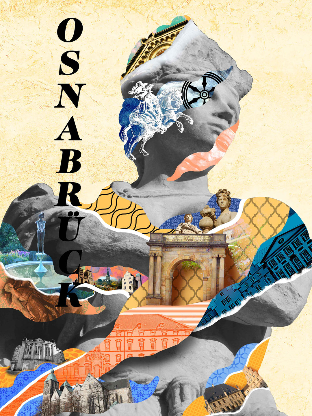 Statue Osnabrück Collage