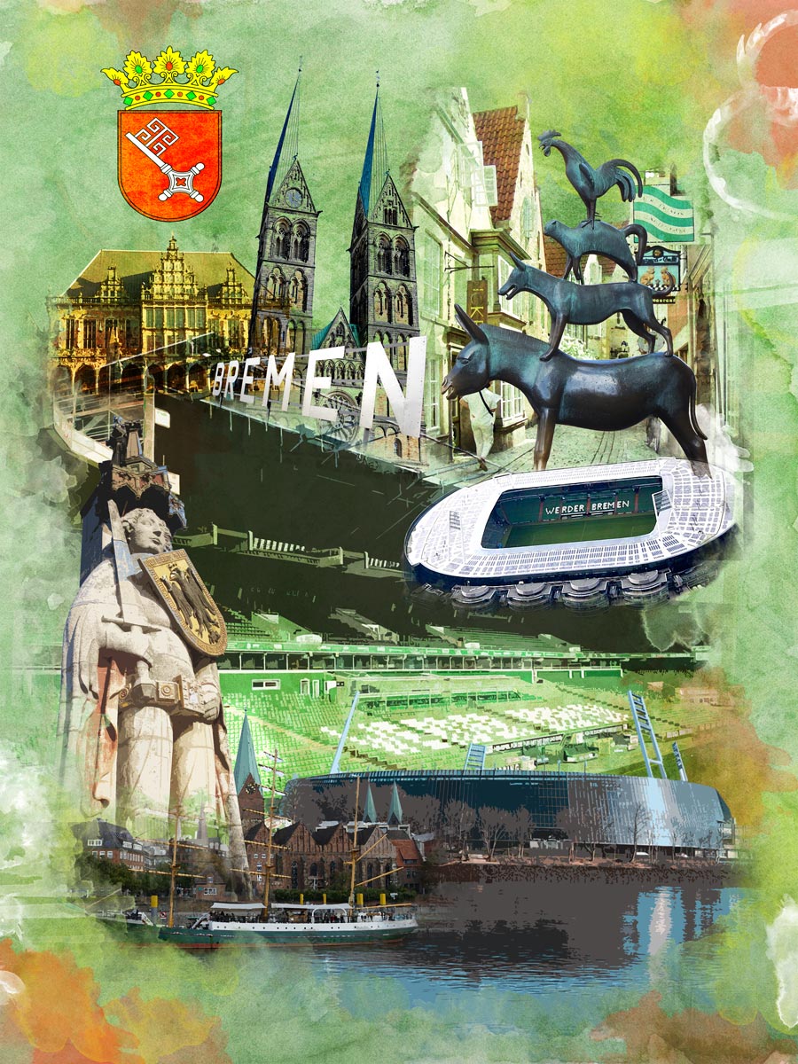 Weserstadion Bremen Collage