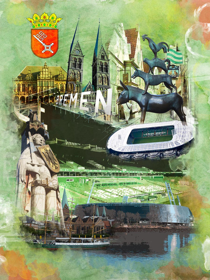 Weserstadion Bremen Collage