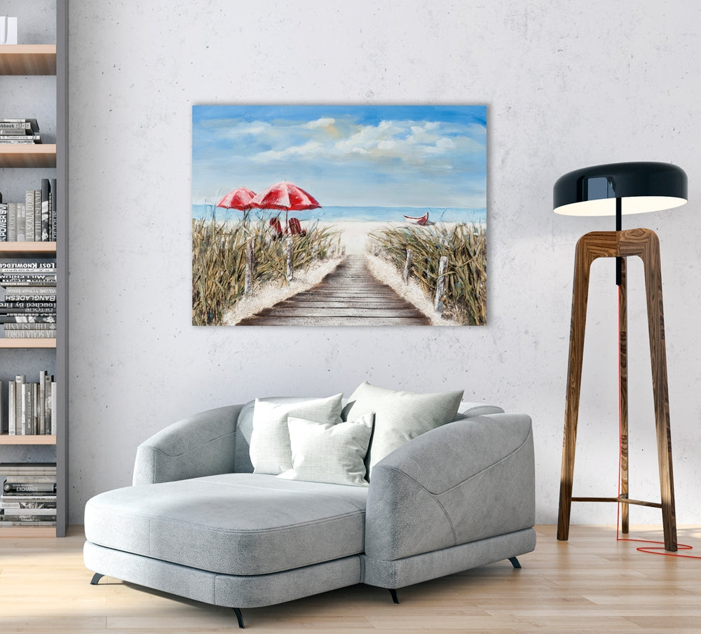 Holzbrücke zum Strand