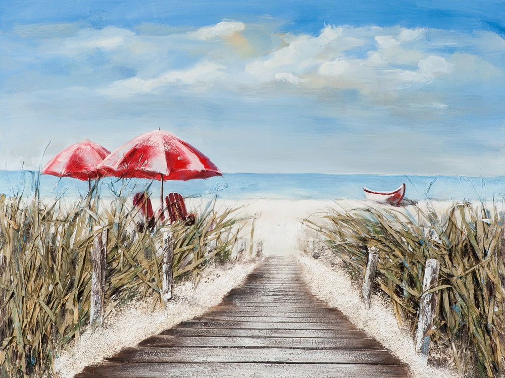 Holzbrücke zum Strand