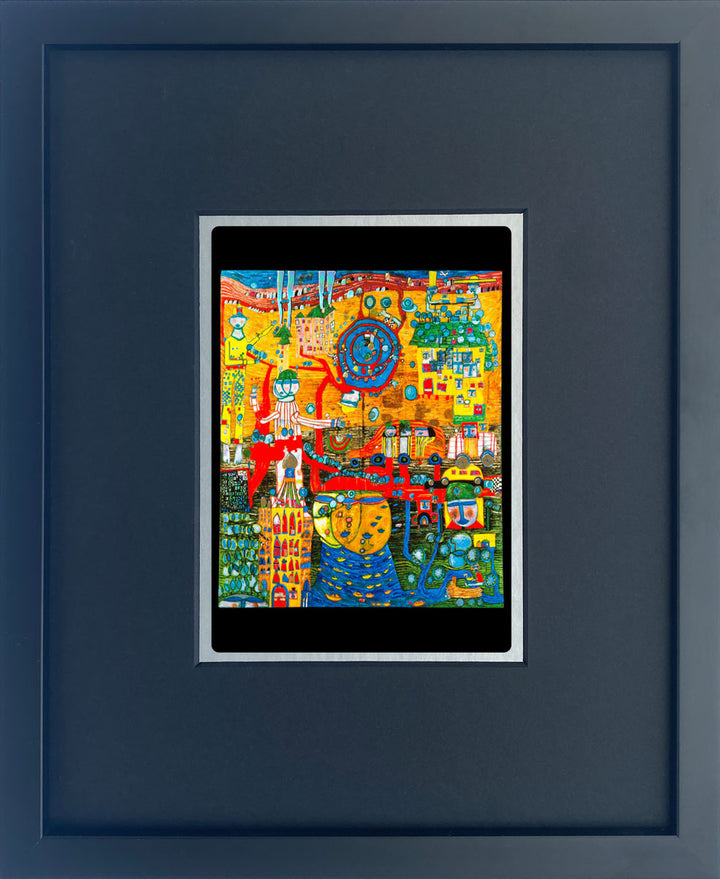 "Das 30 Tage Fax Bild" | Friedensreich Hundertwasser Miniprint