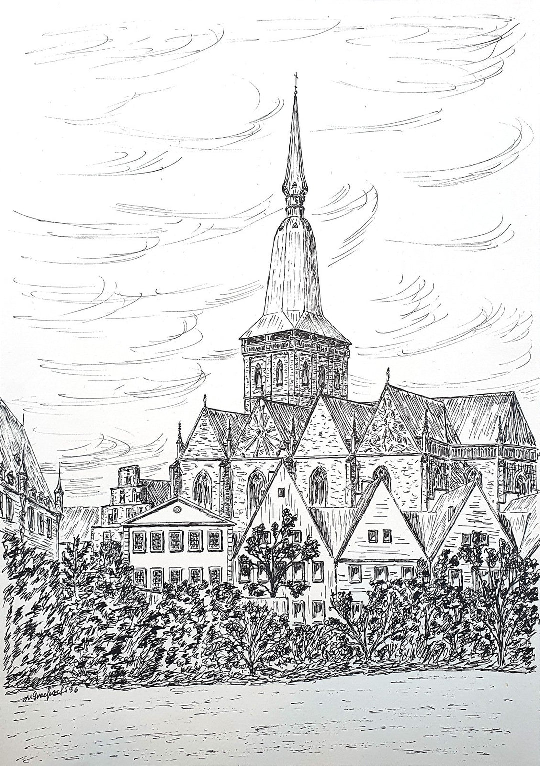"Marienkirche von hinten" | Marek Grochocki